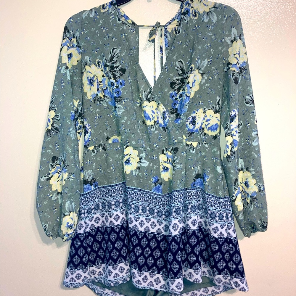Long sleeve romper